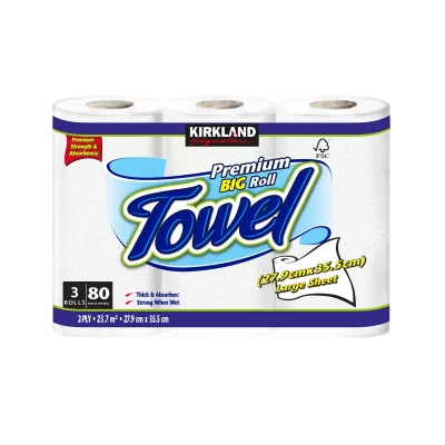 Kirkland Signature Kitchen Roll Towel, Premium Big Roll Towel